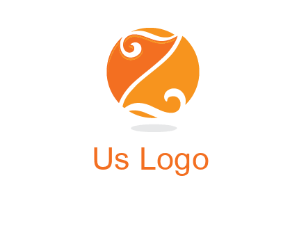 script letter Z in circle logo