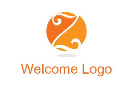 script letter Z in circle logo