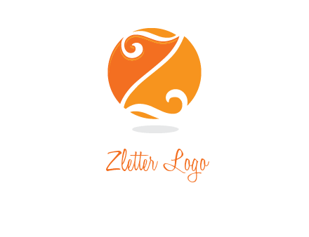 script letter Z in circle logo