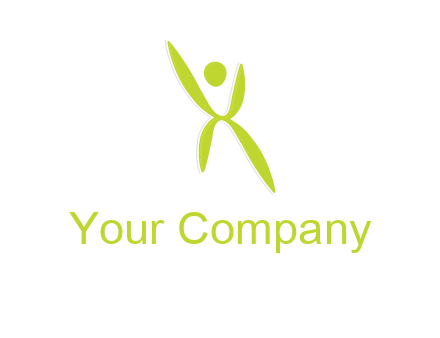 letter X with circle forming people icon