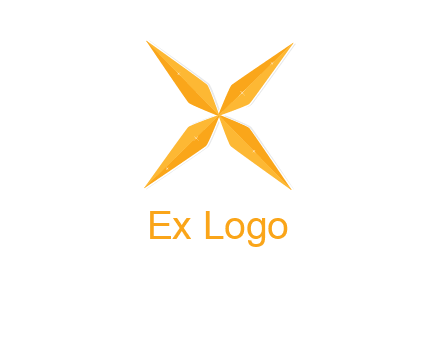 abstract letter X logo