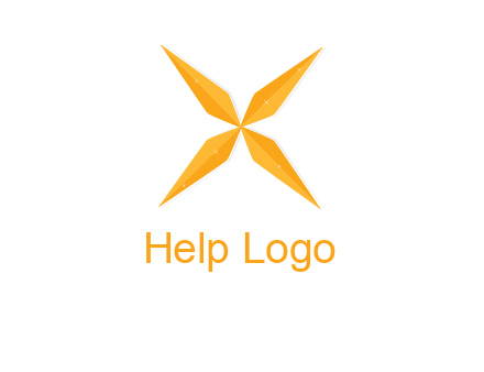 abstract letter X logo