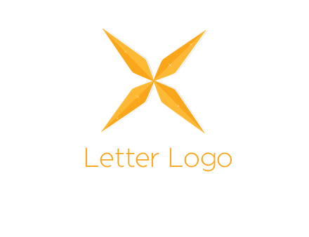 abstract letter X logo
