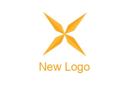 abstract letter X logo