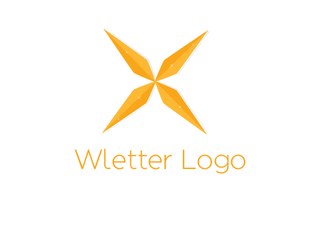 abstract letter X logo