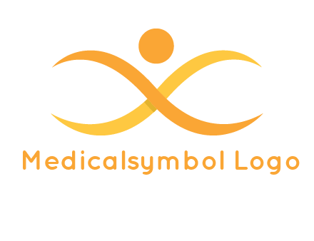abstract letter X person logo