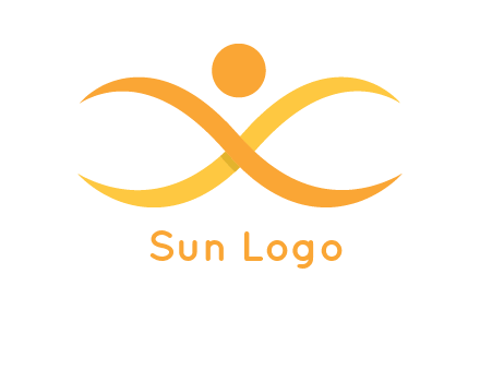 abstract letter X person logo