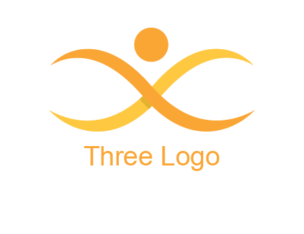 abstract letter X person logo