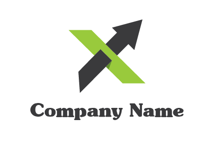 letter x arrow logo