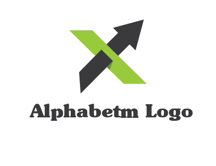 letter x arrow logo