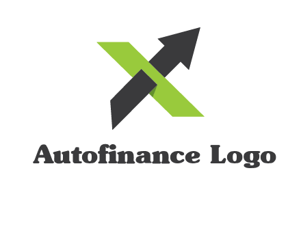 letter x arrow logo