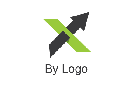 letter x arrow logo