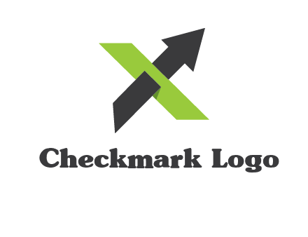letter x arrow logo