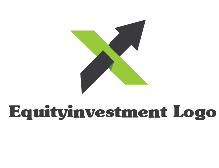 letter x arrow logo