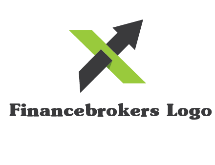 letter x arrow logo