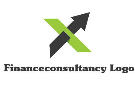 letter x arrow logo