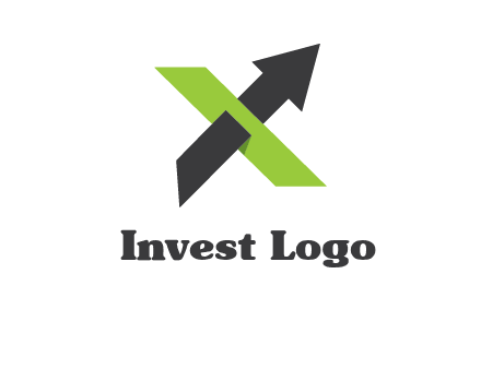 letter x arrow logo