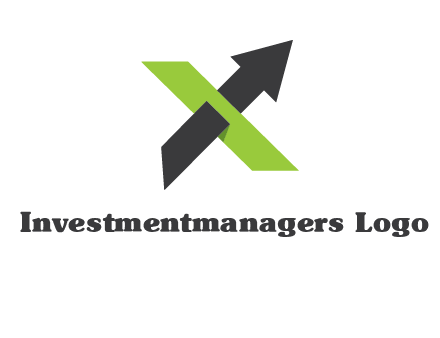 letter x arrow logo