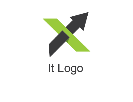 letter x arrow logo