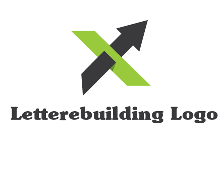 letter x arrow logo