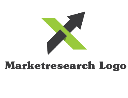 letter x arrow logo