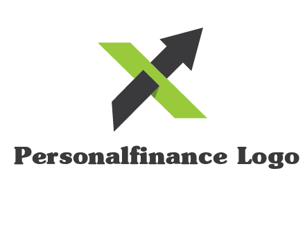 letter x arrow logo