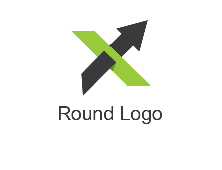 letter x arrow logo
