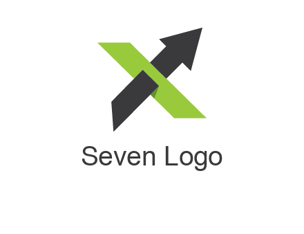 letter x arrow logo