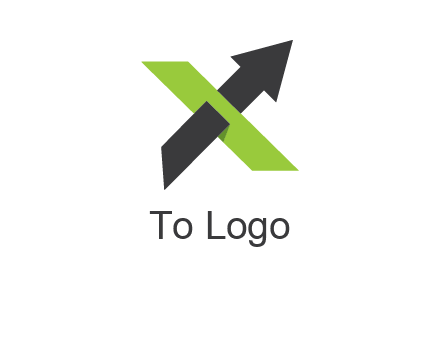 letter x arrow logo