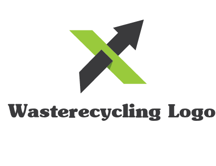 letter x arrow logo