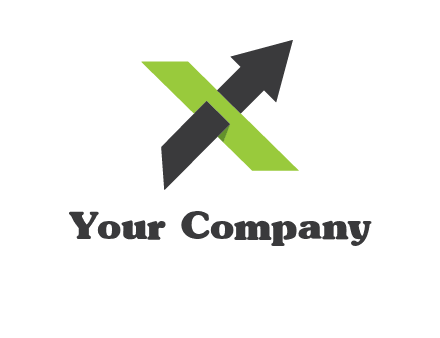letter x arrow logo