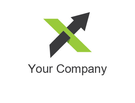 letter x arrow logo