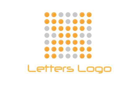 letter x dots logo