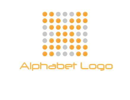 letter x dots logo