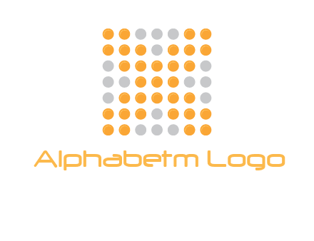 letter x dots logo