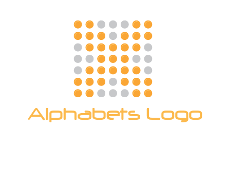 letter x dots logo