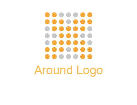 letter x dots logo