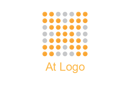 letter x dots logo