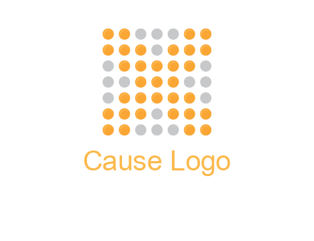 letter x dots logo