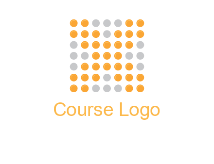 letter x dots logo