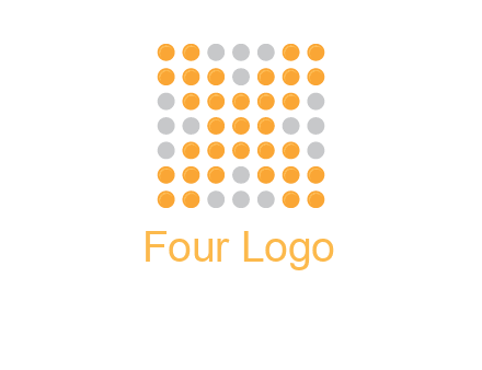 letter x dots logo