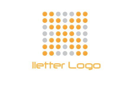 letter x dots logo