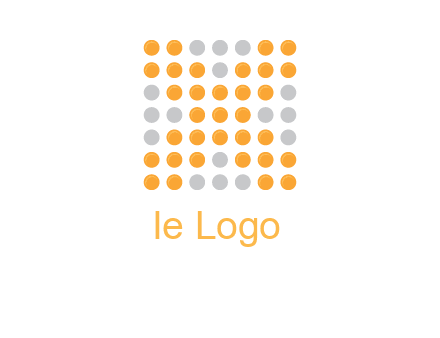 letter x dots logo