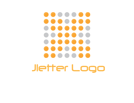 letter x dots logo