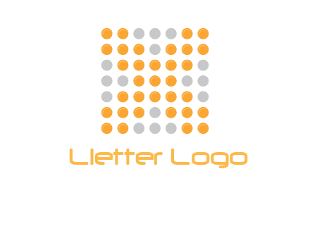 letter x dots logo