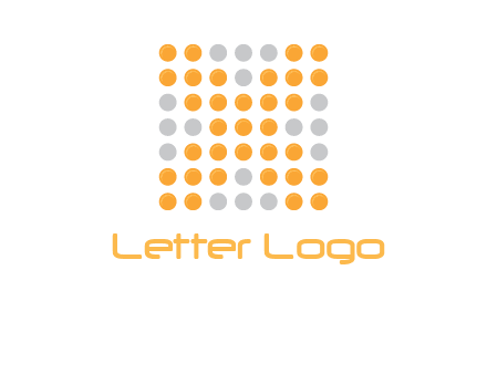 letter x dots logo