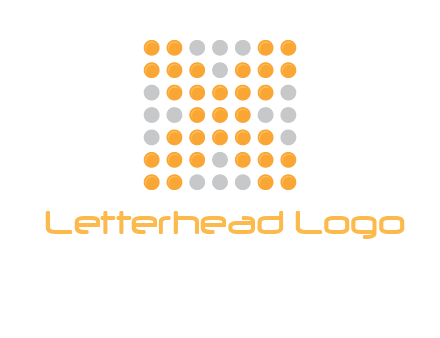 letter x dots logo