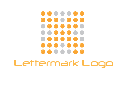 letter x dots logo