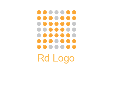 letter x dots logo
