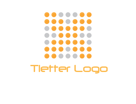 letter x dots logo